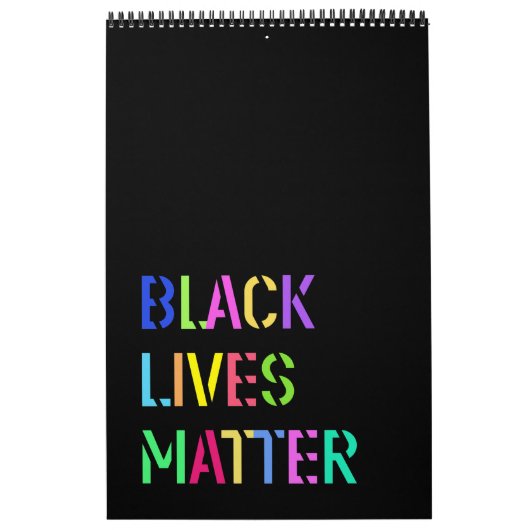 Black Lives Matter Stencil 01 Editable Kalender (Hoes)