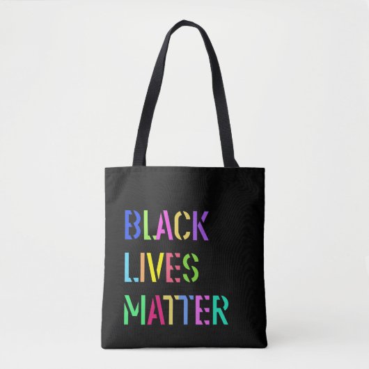 Black Lives Matter Stencil 01 Multi Sizes & Styles Tote Bag (Voorkant)