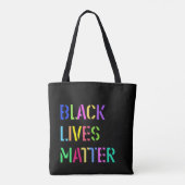 Black Lives Matter Stencil 01 Multi Sizes & Styles Tote Bag (Achterkant)