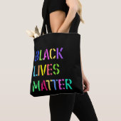 Black Lives Matter Stencil 01 Multi Sizes & Styles Tote Bag (Dichtbij)