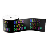Black Lives Matter Stencil 01 Multiple Sizes Grosgrain Lint (Spoel)