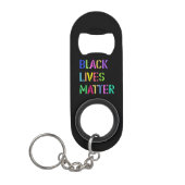Black Lives Matter Stencil 01 Multiple Styles Mini Flessenopener (Voorkant)