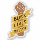 Black Lives Matter Sticker (Voorkant)
