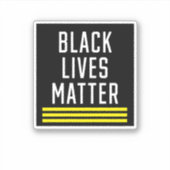 Black Lives Matter Sticker (Voorkant)
