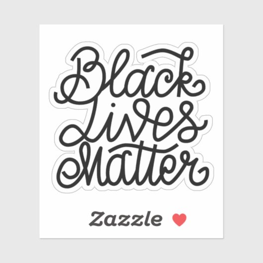 Black Lives Matter Sticker (Vel)