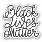 Black Lives Matter Sticker (Voorkant)