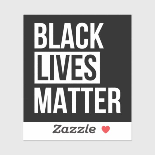 Black Lives Matter Sticker (Vel)