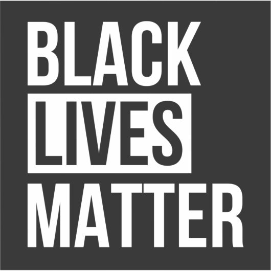 Black Lives Matter Sticker (Voorkant)