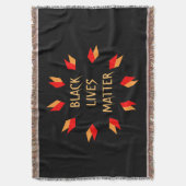 Black Lives Matter Throw Blanket Deken (Voorkant Verticaal)