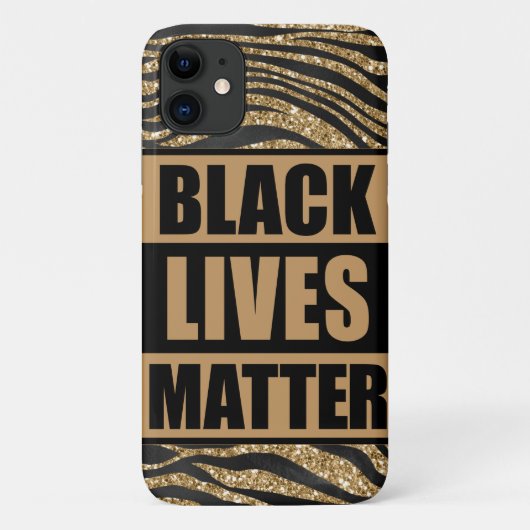 Black Lives Matter Tiger Stripe iPhone/iPad case (Achterkant)