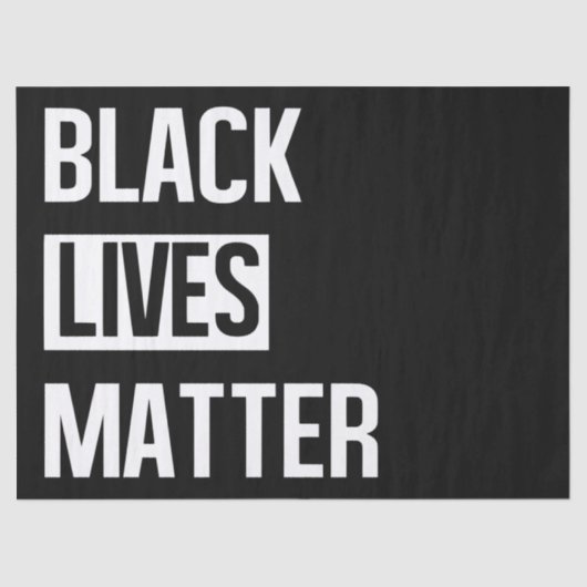 Black Lives Matter Tissuepapier (Voorkant)