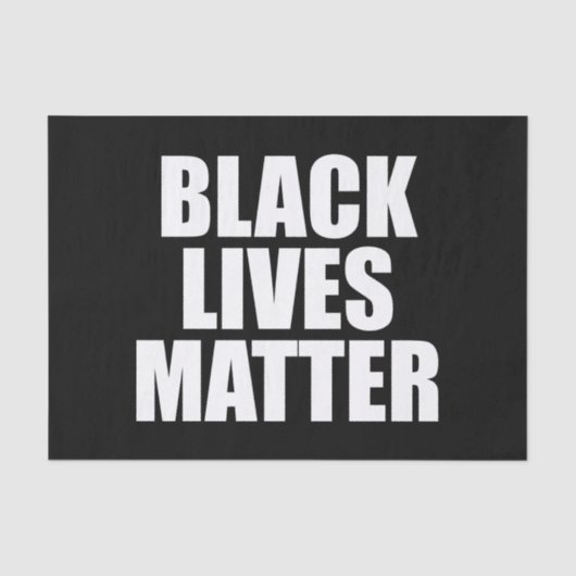 Black Lives Matter Tissuepapier (Voorkant)