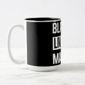 Black Lives Matter Tweekleurige Koffiemok (Links)