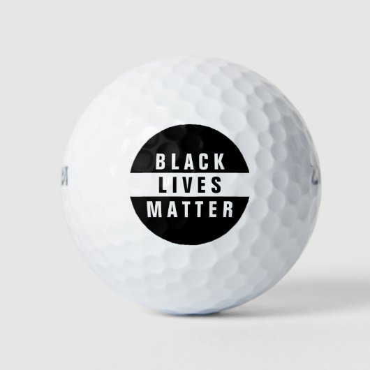 Black Lives Matter Two-Tone Golfballen (Voorkant)