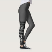 Black Lives Matter Typografie-Leggings Leggings (Rechts)