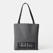 Black Lives Matter Typography Tas (Achterkant)