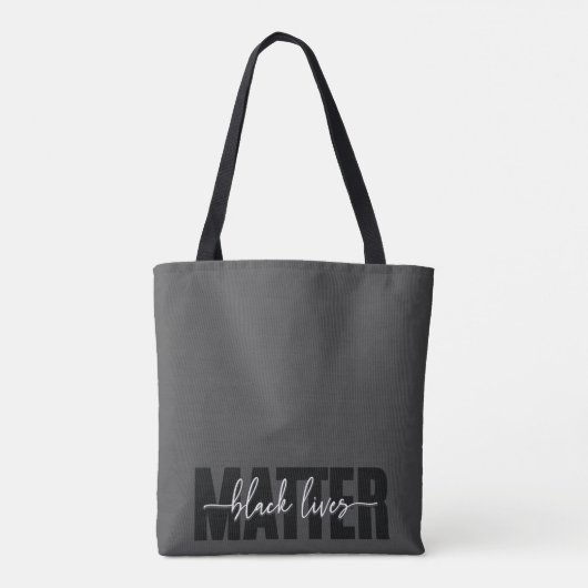 Black Lives Matter Typography Tas (Achterkant)