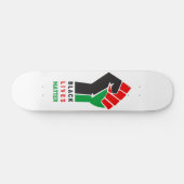 Black Lives Matter verhoogd eerste symbool Afrikaa Persoonlijk Skateboard (Horizontaal)