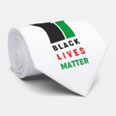 Black Lives Matter verhoogd eerste symbool Afrikaa Stropdas (Opgerold)