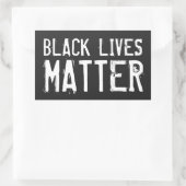 Black Lives Matter - Verpletterd Rechthoekige Sticker (Tas)