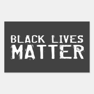 Black Lives Matter - Verpletterd Rechthoekige Sticker