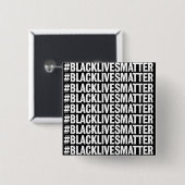Black Lives Matter Vierkante Button 5,1 Cm (Voorkant /achterkant)