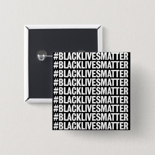 Black Lives Matter Vierkante Button 5,1 Cm (Voorkant /achterkant)
