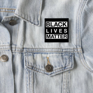 Black Lives Matter Vierkante Button 5,1 Cm