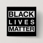 Black Lives Matter Vierkante Button 5,1 Cm (Voorkant)