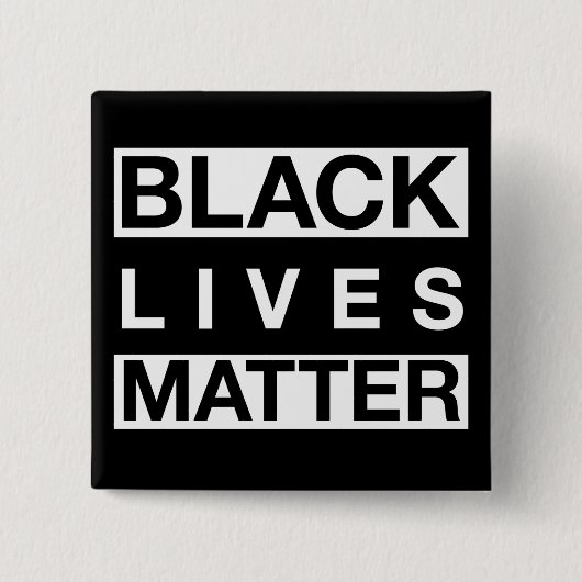 Black Lives Matter Vierkante Button 5,1 Cm (Voorkant)