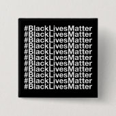 Black Lives Matter Vierkante Button 5,1 Cm (Voorkant)