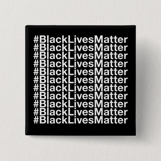 Black Lives Matter Vierkante Button 5,1 Cm (Voorkant)