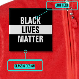 Black Lives Matter Vierkante Button 5,1 Cm