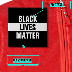 Black Lives Matter Vierkante Button 5,1 Cm