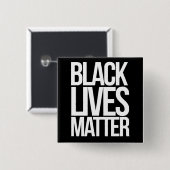 Black Lives Matter Vierkante Button 5,1 Cm (Voorkant /achterkant)