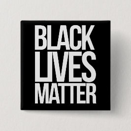 Black Lives Matter Vierkante Button 5,1 Cm