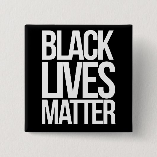 Black Lives Matter Vierkante Button 5,1 Cm (Voorkant)