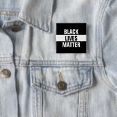 Black Lives Matter Vierkante Button 5,1 Cm (In situ)