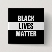 Black Lives Matter Vierkante Button 5,1 Cm (Voorkant)