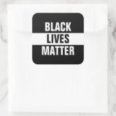 Black Lives Matter Vierkante Sticker (Tas)