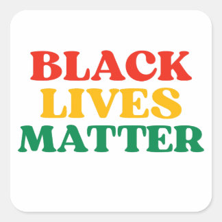 Black Lives Matter Vierkante Sticker