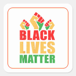 Black Lives Matter Vierkante Sticker
