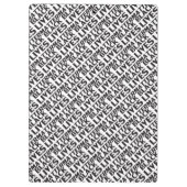 Black Lives Matter White black moderne typografie Klembord (Achterkant)