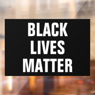 Black Lives Matter Window Cling Raamsticker