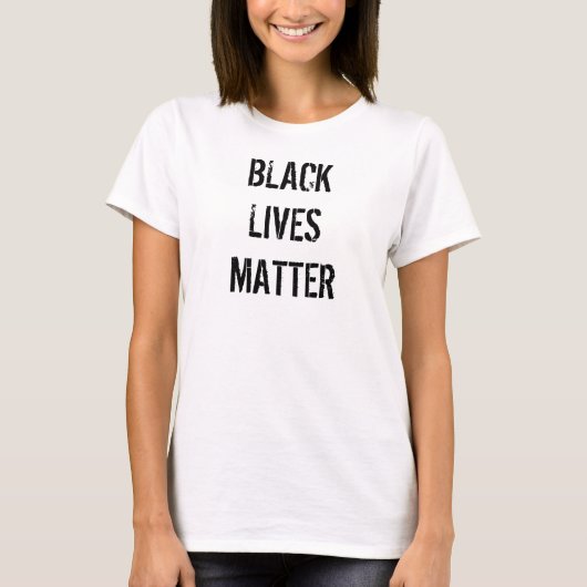 Black Lives Matter Wit T-Shirt | Dames (Voorkant)