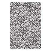 Black Lives Matter wit zwart typografie patroon Mini Klembord (Achterkant)