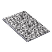 Black Lives Matter wit zwart typografie patroon Notitieboek (Rechterzijde)