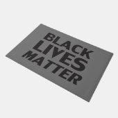 "Black Lives Matter" Zwart - Grijs Deurmat (Schuin)