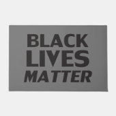 "Black Lives Matter" Zwart - Grijs Deurmat (Voorkant)