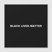 Black Lives Matter zwart wit minimalistische magne (Voorkant)